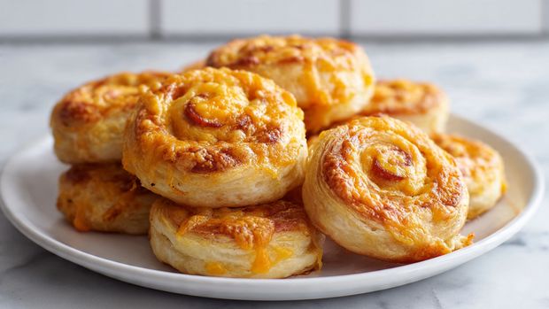 Game Day Hot Dog Puff Pastry Pinwheels - Recipe Image