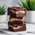 Fudgy Peanut Butter Stuffed Brownies for Winter Cravings