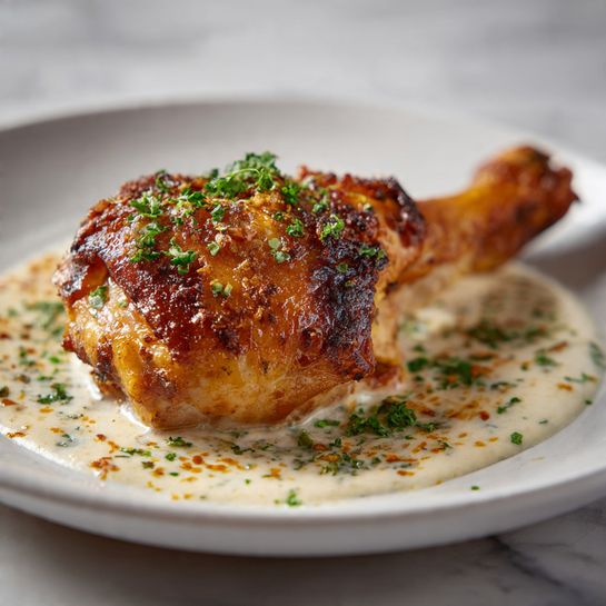 2026 French Garlic Roast Chicken with White Wine