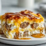 Pancake Sausage Breakfast Casserole
