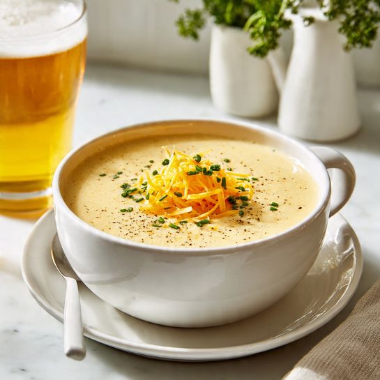 30-Minute German Beer Cheese Soup – Ultra Creamy Cheddar Soup (Stovetop) - Recipe Image