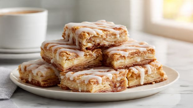 Apple Cinnamon Custard Slab Bars - Recipe Image