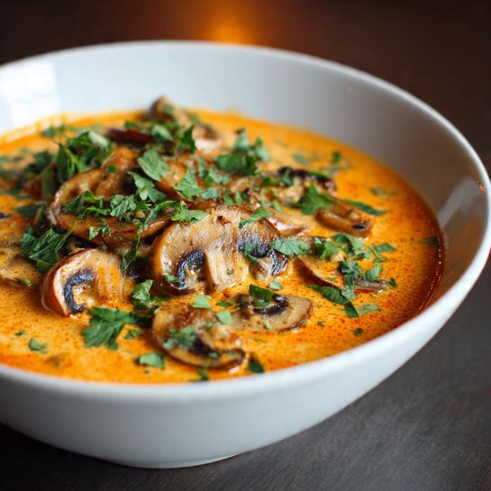 Creamy Hungarian Paprika Mushrooms - Recipe Image