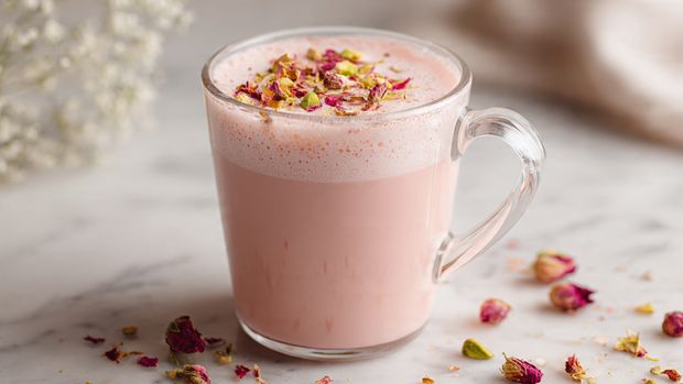 Rose Pink Chai Latte 4 Rose Pink Chai Latte - Recipe Image