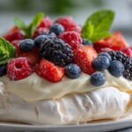 Valentine Lemon Berry Pavlova