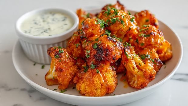Buffalo Cauliflower Game Day Bites