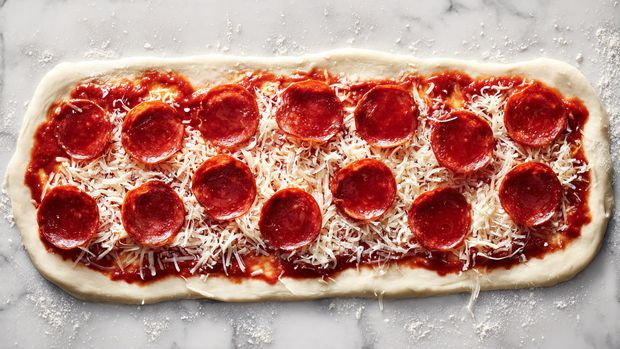 Pepperoni Pizza Roll-Ups for a Crowd - Recipe Image