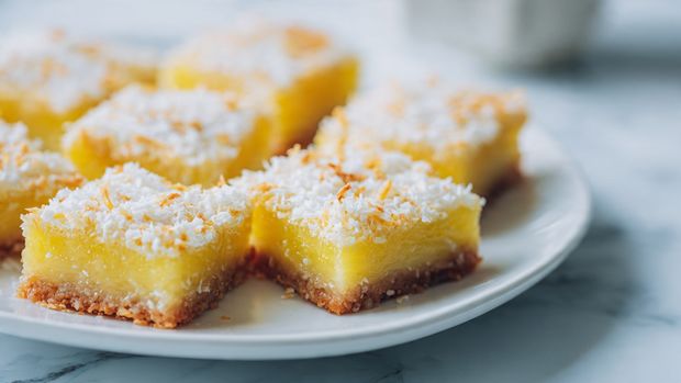 Pineapple Coconut Custard Bars 5 Pineapple Coconut Custard Bars - Recipe Image