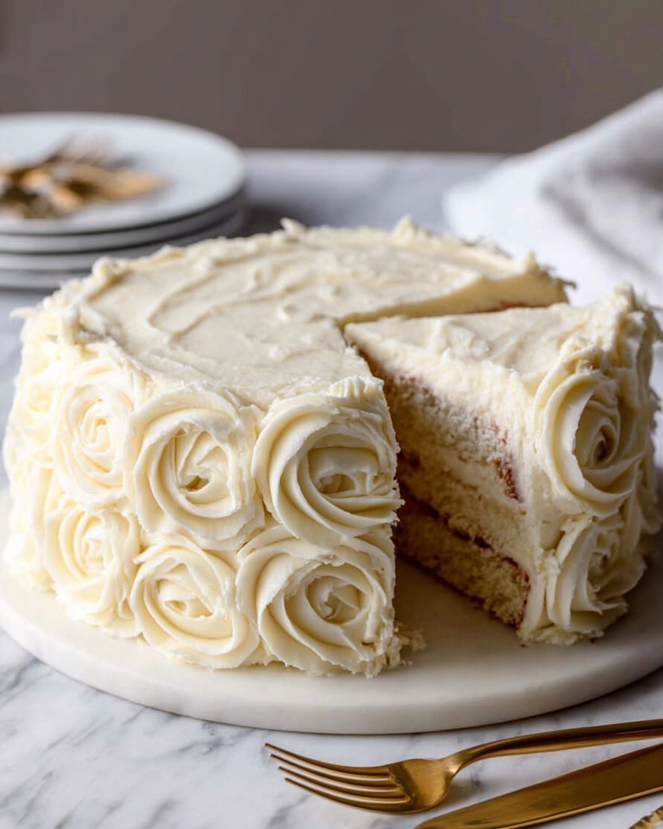Mini Vanilla Cake for Two with Vanilla Buttercream Roses Recipe