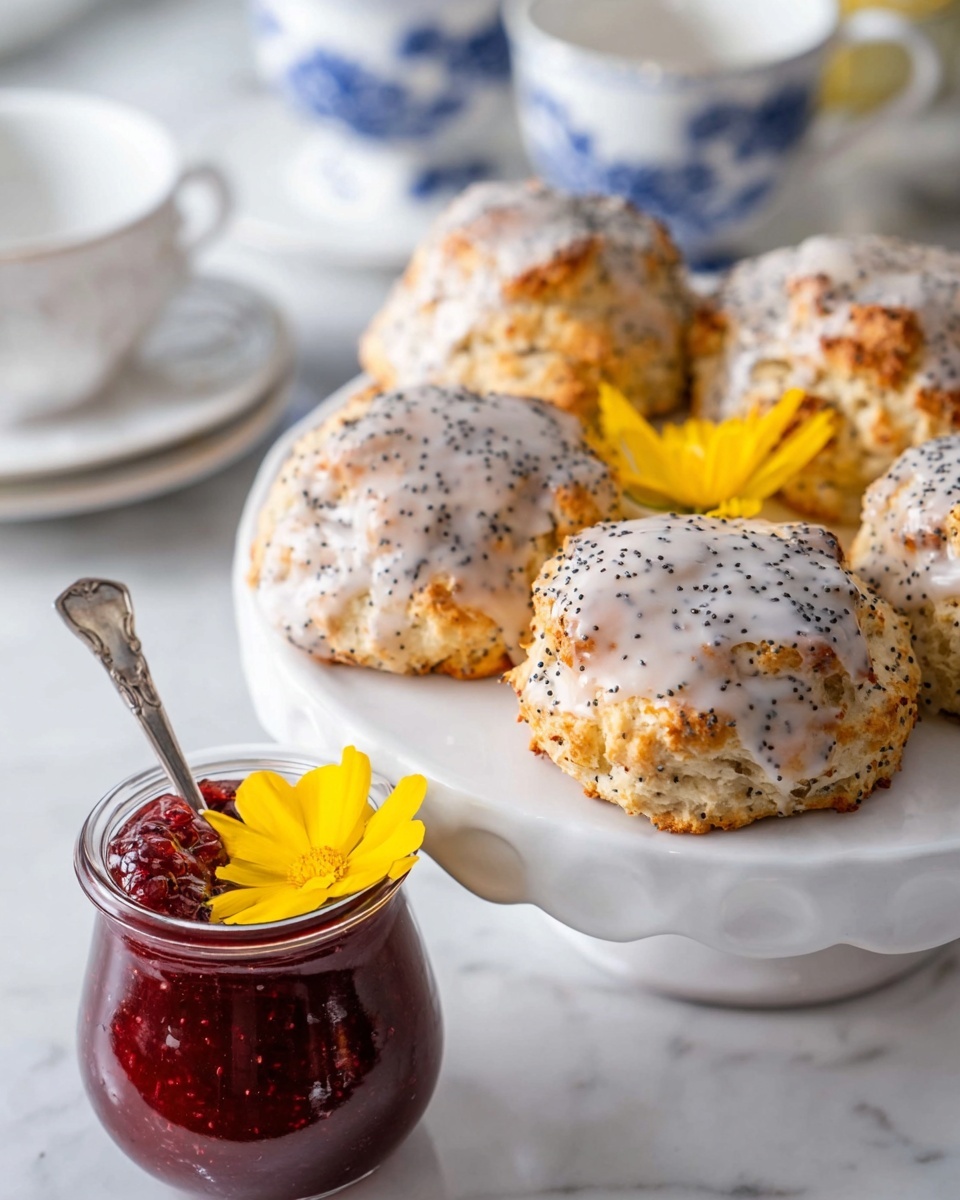 Ridiculously Easy Lemon Poppy Seed Scones Recipe