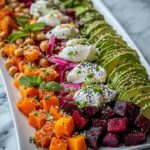 Roasted Beet, Sweet Potato & Avocado Salad with Whipped Ricotta and Lemon-Tahini Drizzle Recipe