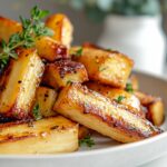Maple Roasted Parsnips with Thyme Recipe
