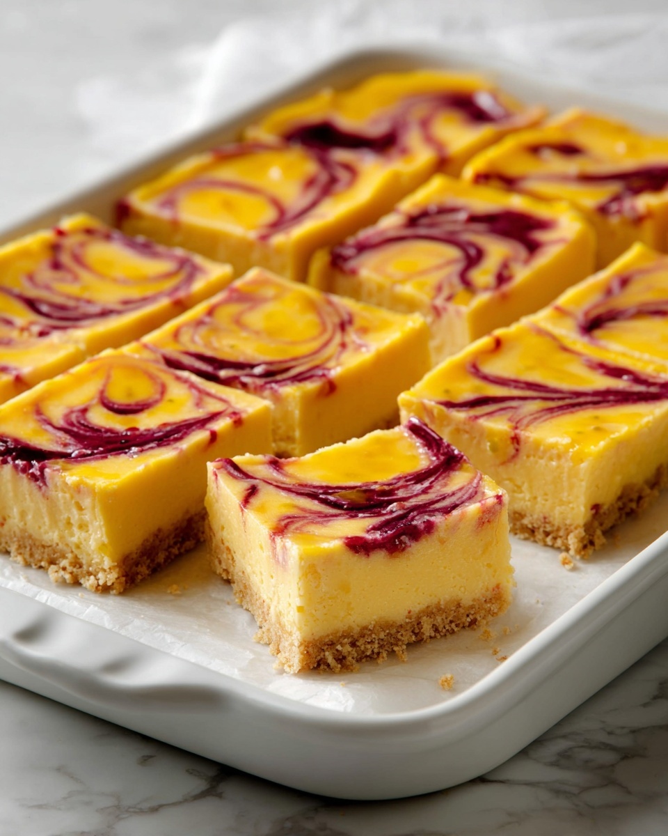 Mango Bars with Raspberry Swirl Recipe