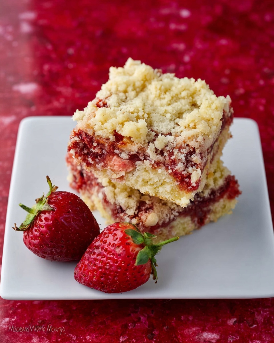 Strawberry Crumb Bars Recipe