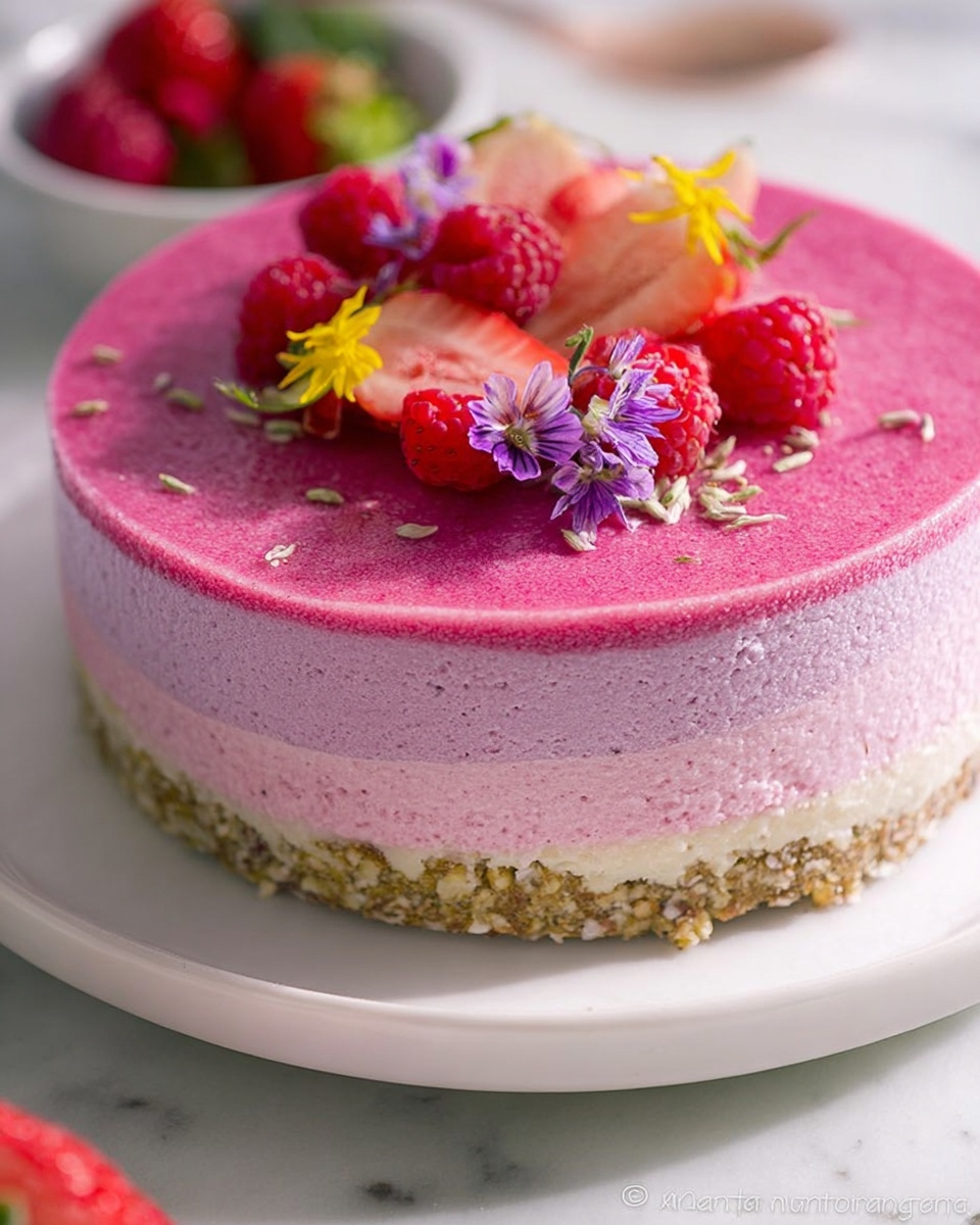 Pistachio Rose Milk Cake Recipe