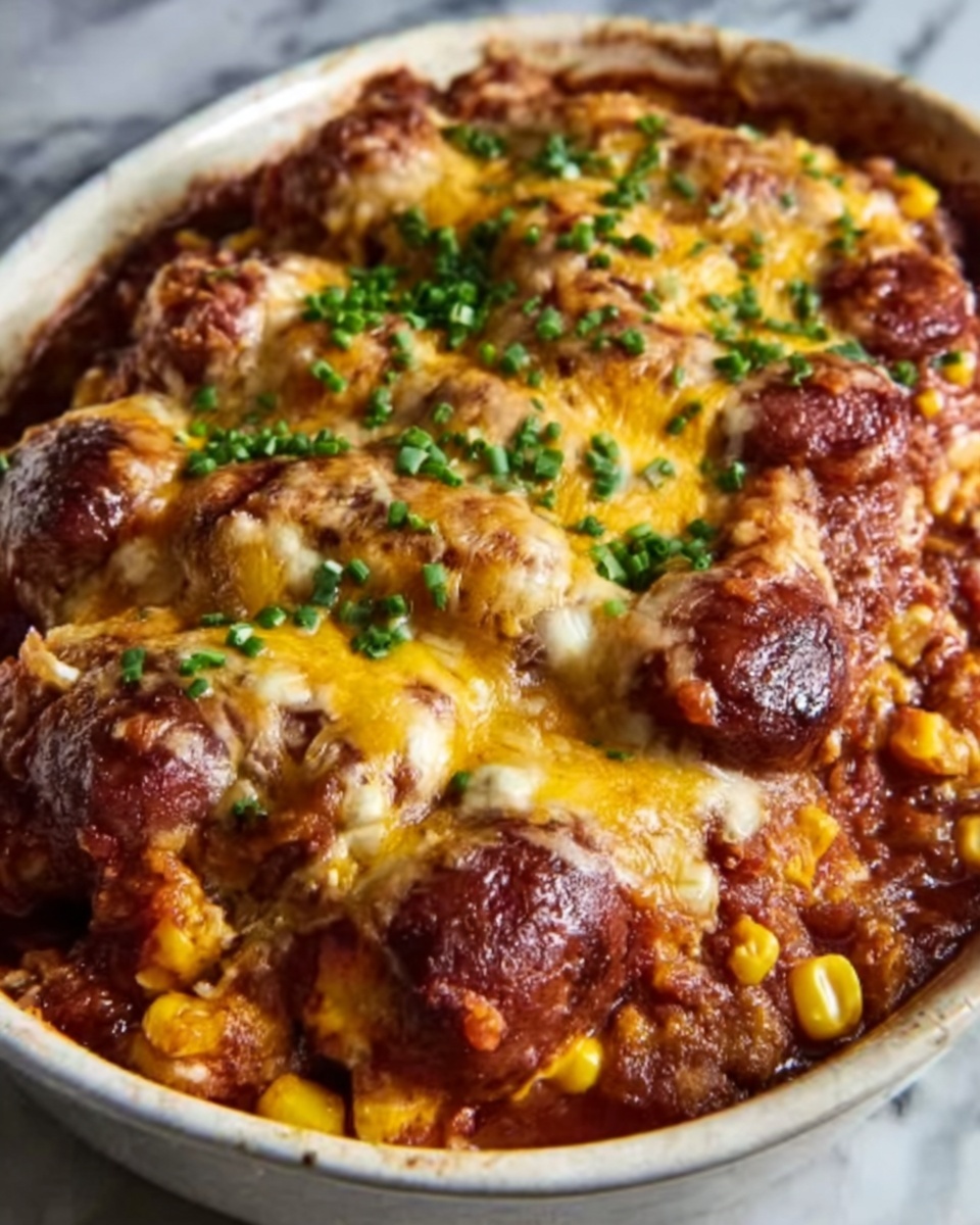 Savory Keto Chili Dog Casserole Recipe