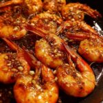 Scallion Braised Giant River Prawns Recipe