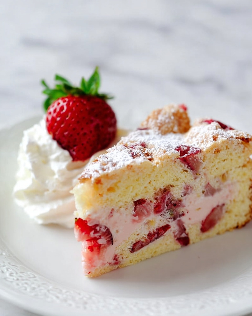 French Strawberry Cake Recipe