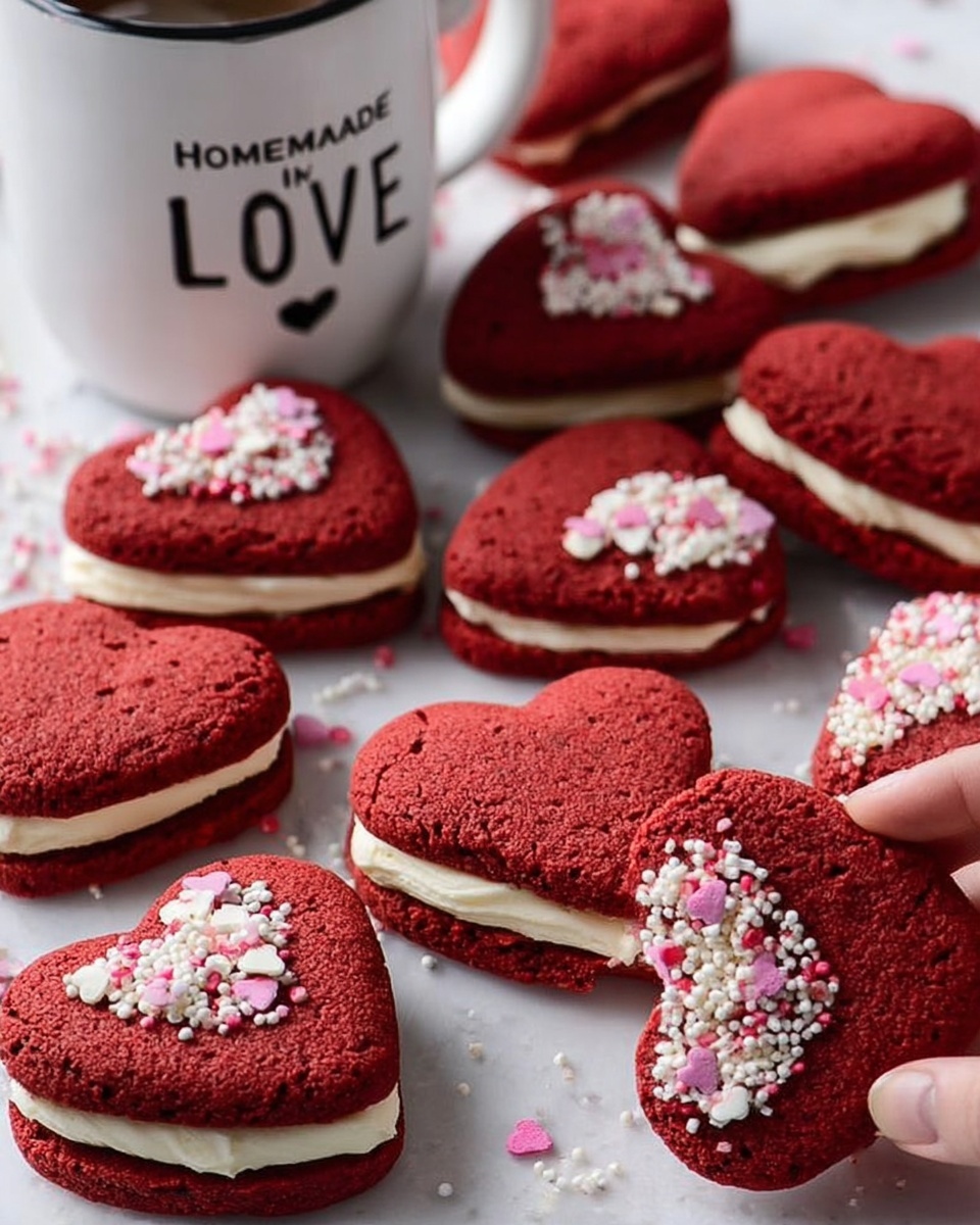 Valentine’s Red Velvet Whoopie Pies Recipe
