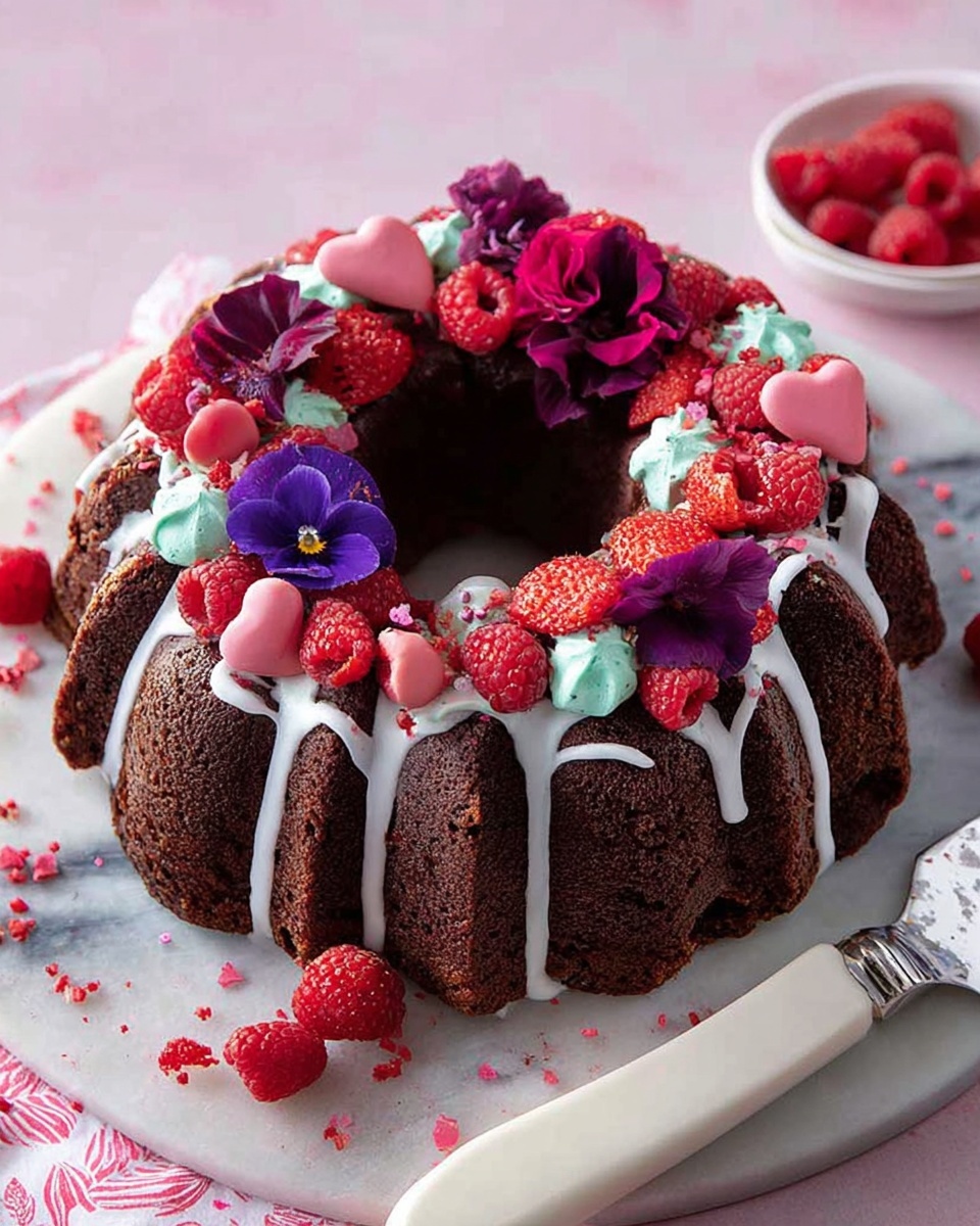 Valentine's Day Heart Chocolate Pound Cake Recipe
