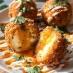 Fried Burrata with Spicy Sriracha Honey Sauce Recipe