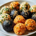 Korean Rice Balls with Veggie and Protein Fillings Recipe