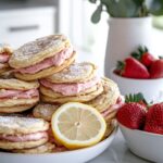Lemon Sandwich Cookies with Strawberry Frosting Recipe