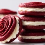 Elegant Red Velvet Rose Swirl Cookies