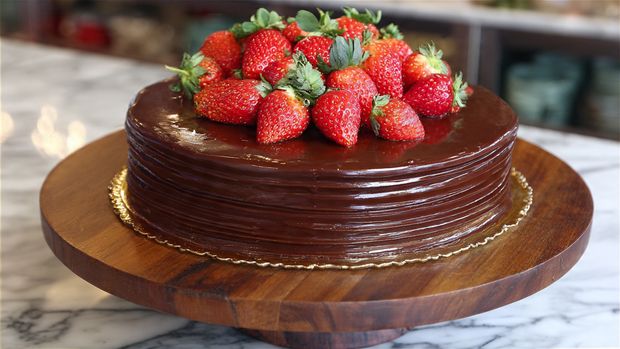 Chocolate Covered Strawberry Torte for Two Recipe