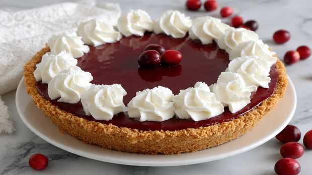 Cranberry Custard Pie