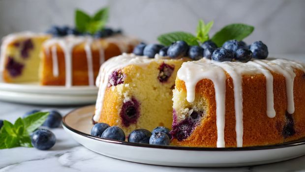 Lemon Blueberry Bread with Lemon Glaze Recipe