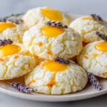 Buttery shortbread cookies infused with lemon and lavender