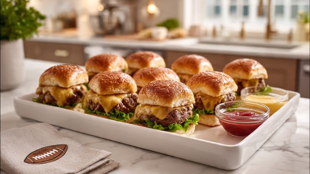 Juicy Mini Cheeseburger Sliders for Game Day Recipe