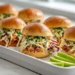 Pulled BBQ Chicken Sliders with Coleslaw Recipe