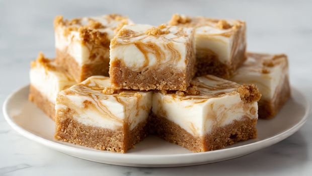 Carrot Cake Bars with Cheesecake Swirl Recipe