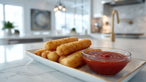 Golden Crunch Mozzarella Sticks (Oven or Air Fryer) Recipe