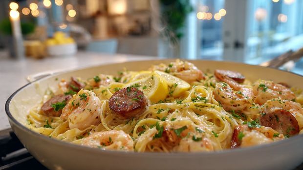 Cajun Shrimp Pasta for Two Recipe