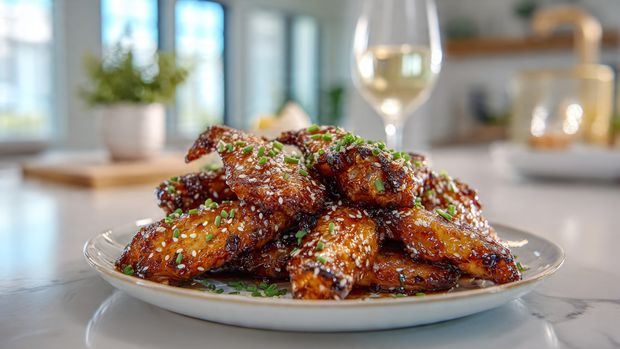 Crispy Honey Garlic Baked Chicken Wings Recipe 4 Crispy Honey Garlic Baked Chicken Wings Recipe - Recipe Image