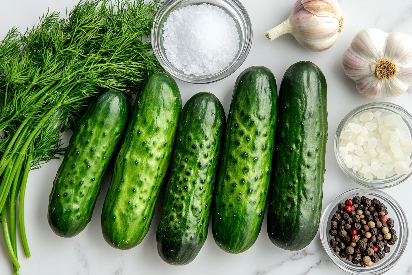Garlic Dill Cucumbers Recipe 5 Garlic Dill Cucumbers Recipe - Recipe Image