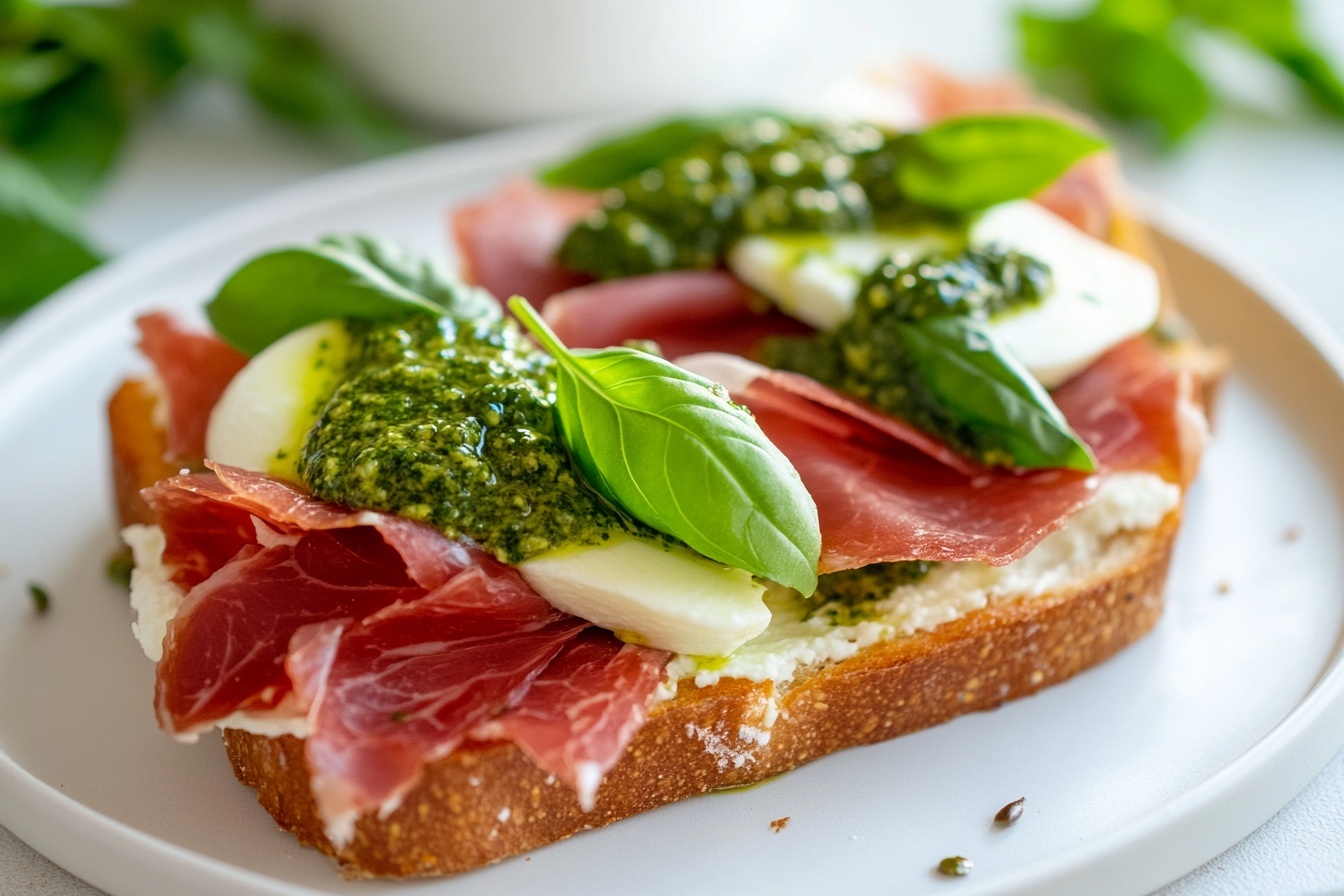 Stanley Tucci's Favorite Prosciutto & Mozzarella Sourdough Sandwich Recipe
