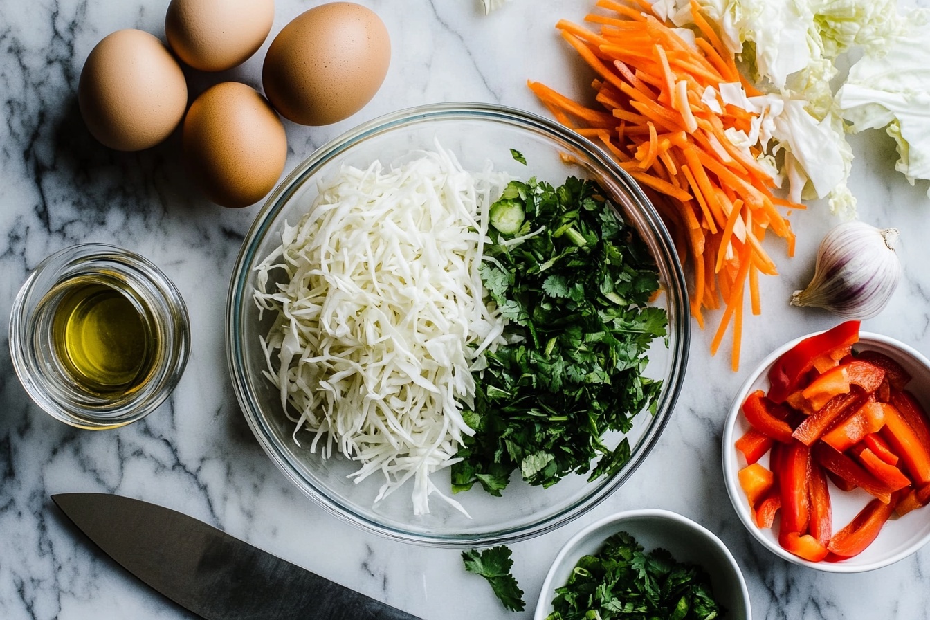 Chow Mein Noodles with Dumplings Recipe 5 Single white plate featuring one neatly folded steamed dumpling with a slightly translucent dough revealing a glimpse of the savory filling inside, accompanied by a small mound of stir-fried noodles mixed with thinly sliced green bell peppers, shredded cabbage, and bits of carrot, the noodles glistening with a light soy-based sauce, everything arranged elegantly on a white marble surface, close-up angled shot emphasizing the delicate textures of the dumpling skin and the vibrant colors of the noodles, natural soft directional light highlighting the fresh ingredients, styled as an individual serving ready to eat, mouth-watering and gourmet presentation. REALISTIC STYLE IMAGE| TAGS: High-end food photography, clean composition, dramatic lighting, luxurious, elegant, mouth-watering, indulgent, gourmet | CAMERA: Nikon Z7 | FOCAL LENGTH: 50mm | SHOT TYPE: Close-up | COMPOSITION: 3/4 angle | LIGHTING: Soft directional light | PRODUCTION: Food Stylist | TIME: Daytime I LOCATION TYPE: Kitchen near windows --stylize 150 --ar 3:2