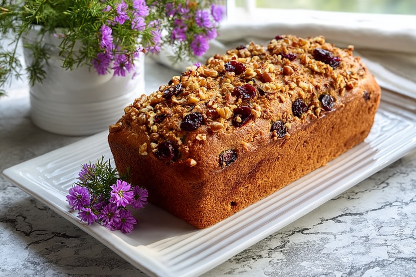Strawberry Hazelnut Loaf Recipe