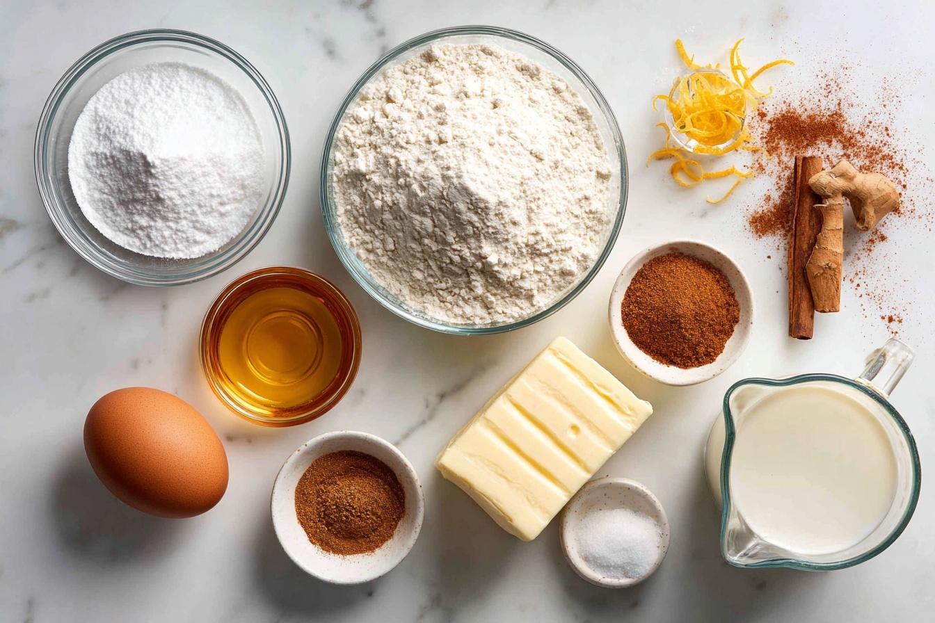 Single white plate featuring one thick slice of moist spiced loaf cake with a thin layer of creamy glaze on top, visible crumb texture with fine air pockets, angled shot highlighting the soft, tender interior and slightly dense crumb, garnished with a light dusting of cinnamon powder on the side, placed on white marble surface, natural soft directional light emphasizing the warm tones and inviting look, styled as an elegant, intimate serving from a gourmet food blog. REALISTIC STYLE IMAGE| TAGS: High-end food photography, clean composition, dramatic lighting, luxurious, elegant, mouth-watering, indulgent, gourmet | CAMERA: Nikon Z7 | FOCAL LENGTH: 50mm | SHOT TYPE: Close-up | COMPOSITION: 3/4 angle | LIGHTING: Soft directional light | PRODUCTION: Food Stylist | TIME: Daytime I LOCATION TYPE: Kitchen near windows --stylize 150 --ar 3:2