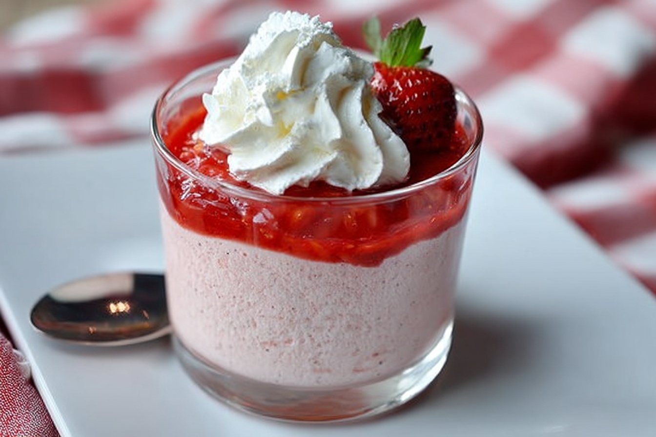 A clear glass pitcher filled with creamy pink strawberry milkshake topped with a generous swirl of fresh whipped cream and a drizzle of strawberry syrup, set on a pristine white marble countertop with natural daylight streaming through a nearby window, showcasing the entire beverage in an elegant, modern presentation. REALISTIC STYLE IMAGE| TAGS: High-end food photography, clean composition, dramatic lighting, luxurious, elegant, mouth-watering, indulgent, gourmet | CAMERA: Nikon Z7 | FOCAL LENGTH: 50mm | SHOT TYPE: Close-up | COMPOSITION: 3/4 angle | LIGHTING: Soft directional light | PRODUCTION: Food Stylist | TIME: Daytime I LOCATION TYPE: Kitchen near windows --stylize 150 --ar 3:2