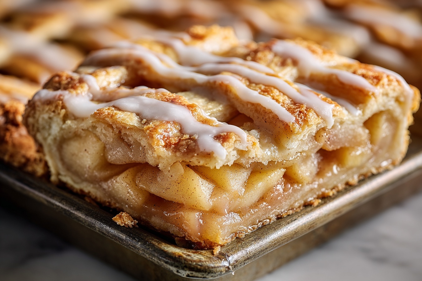 Authentic Chicago Bakery Apple Slices: Flaky Crust & Sweet Glaze Recipe