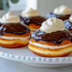 Deconstructed Boston Cream Donuts with Chocolate Ganache and Vanilla Cream Recipe