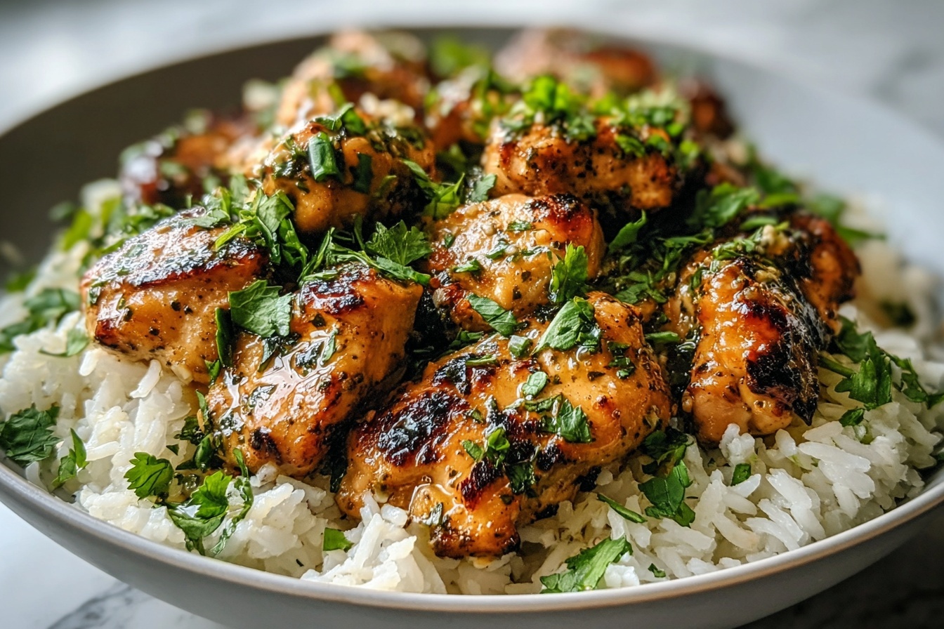 Spicy Maple Chicken with Coconut Rice Recipe