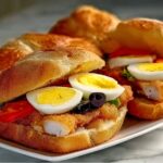 Spicy Tunisian Tuna Sandwich with Harissa, Preserved Lemon, and Semolina Bread Recipe