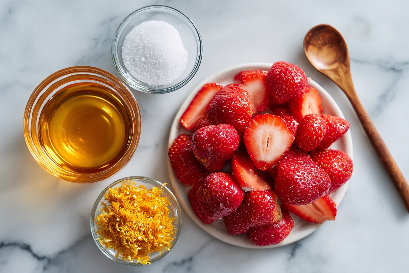 Single white dessert plate featuring one slice of vibrant strawberry shortcake with layers of fluffy sponge cake, whipped cream, and fresh, juicy sliced strawberries, angled to showcase the detailed interior layers and creamy texture, topped with a dollop of whipped cream and a fresh mint leaf garnish, set on a white marble background with natural daylight softly illuminating the plate, styled as a delicate, indulgent serving perfect for a food blog post. REALISTIC STYLE IMAGE| TAGS: High-end food photography, clean composition, dramatic lighting, luxurious, elegant, mouth-watering, indulgent, gourmet | CAMERA: Nikon Z7 | FOCAL LENGTH: 50mm | SHOT TYPE: Close-up | COMPOSITION: 3/4 angle | LIGHTING: Soft directional light | PRODUCTION: Food Stylist | TIME: Daytime I LOCATION TYPE: Kitchen near windows --stylize 150 --ar 3:2