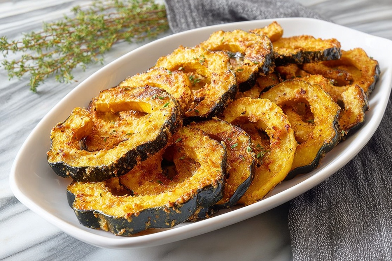 Parmesan Herb Acorn Squash Wedges Recipe